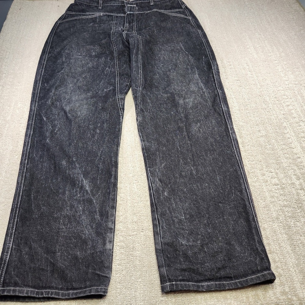 Vintage Marithe Francois Girbaud Jeans Men 34x34‎ *READ Baggy Wide Leg Black Y2K